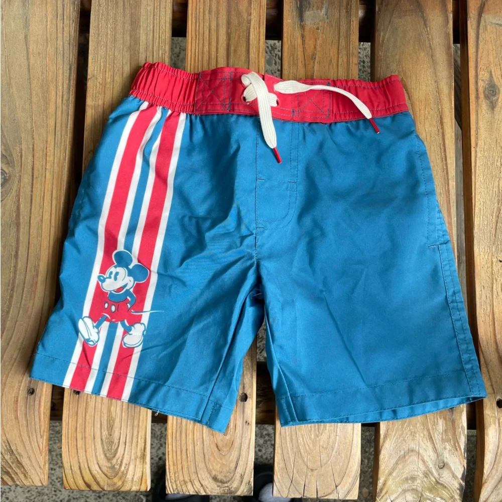 JK Disney Mickey Mouse Swim Trunks Board Shorts XS *NWOT